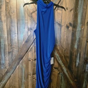 Elegant Blue Midi Dress